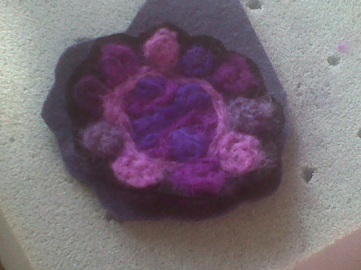 Felt flowers 025