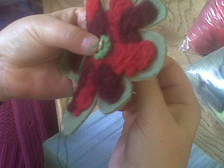 Felt flowers 017