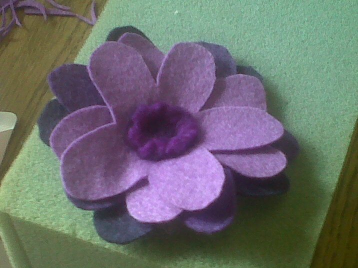 Felt flowers 015