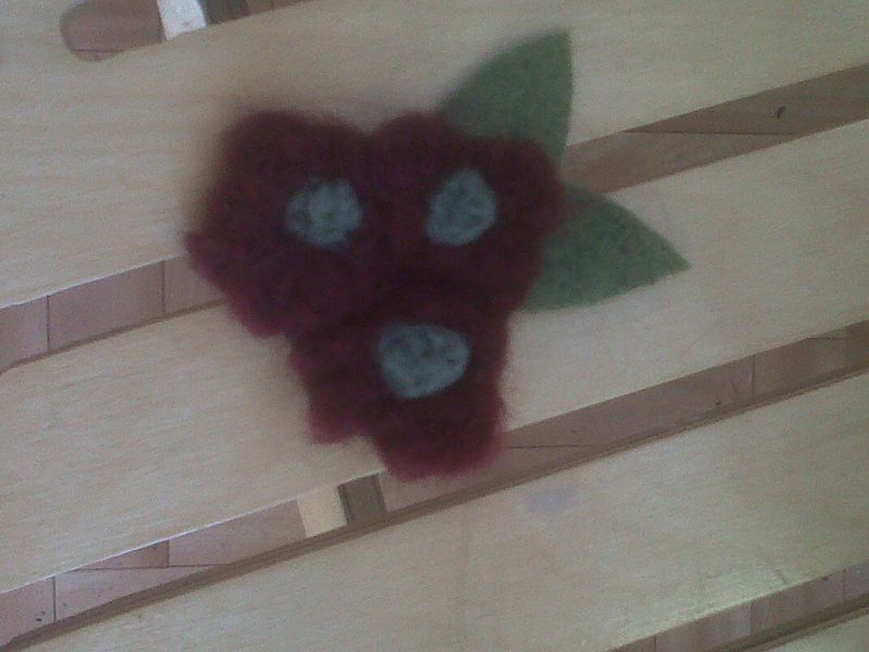 Felt flowers 024